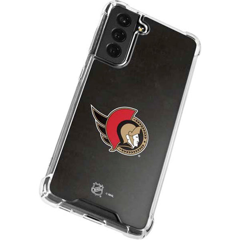 NHL Ottawa Senators Distressed Galaxy S21 FE Clear Case